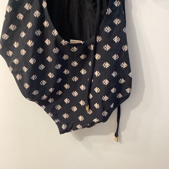 Tory Burch Black Kingfish Plunge One Piece Swimsuit Size XS - Picture 11 of 16
